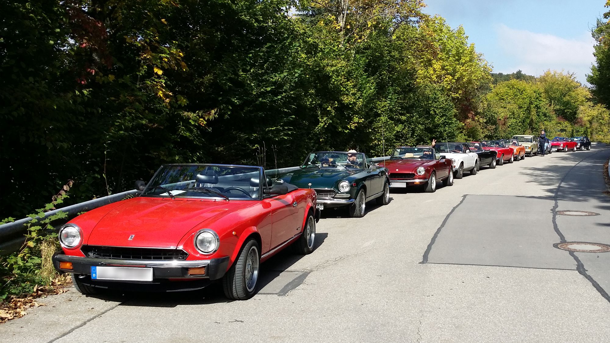 Oldtimertreffen, Waldgasthof Buchenhain - alle 11 Teilnehmer