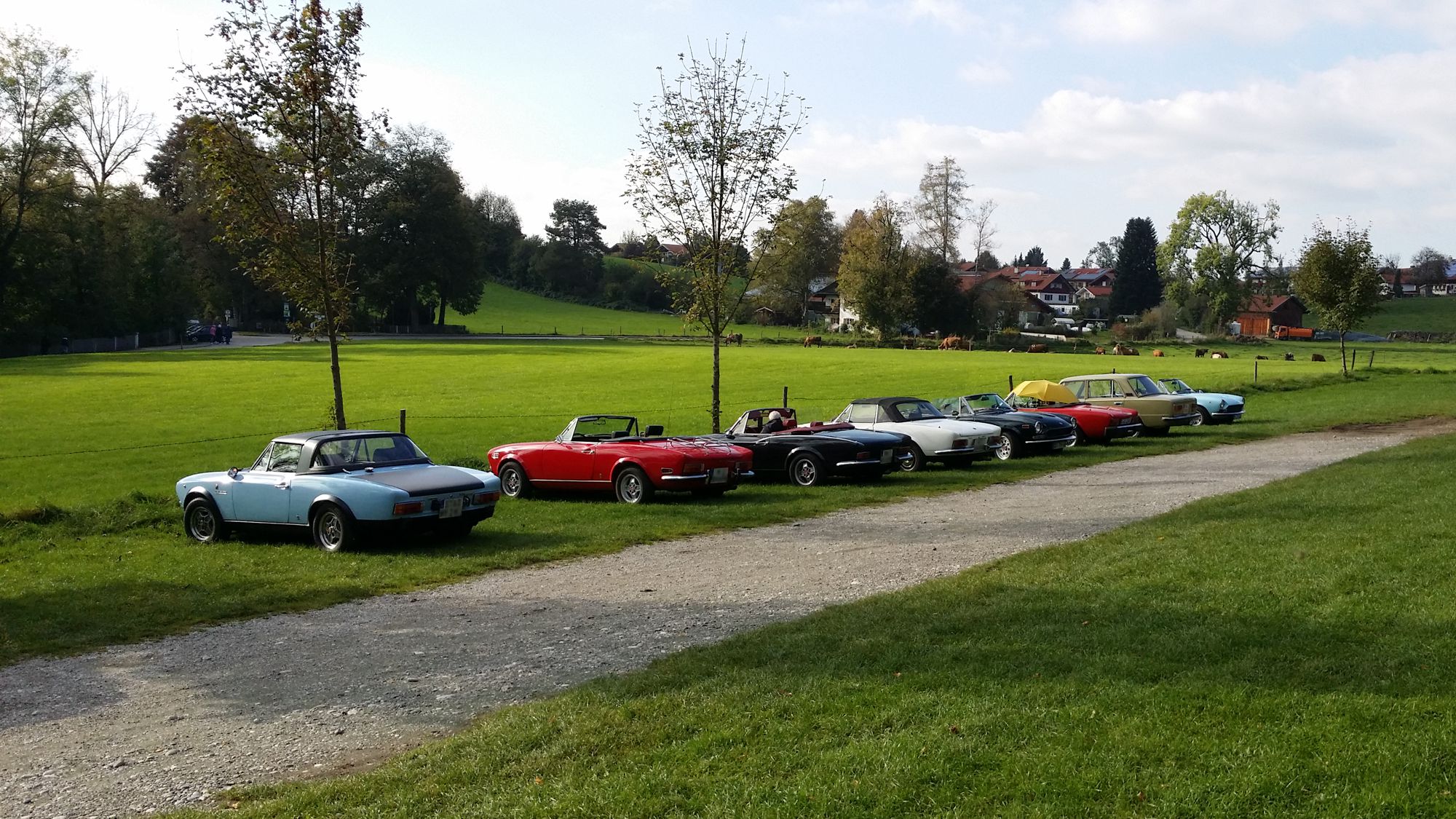 Ausfahrt - Ende der Ausfahrt. Drei waren schon weg